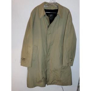 LONDON FOG By Reeves Maincoats Calibre Cloth Trench Alpaca Blend Liner 46 Long